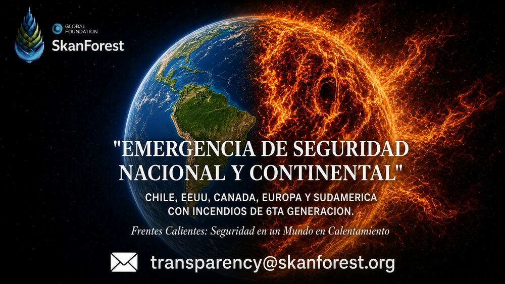 Emergencia de seguridad nacional y continental por incendios de sexta generacion